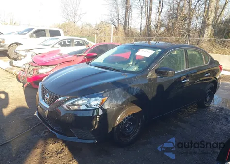 2019 Nissan Sentra S z USA, uszkodzony, nr VIN 3N1AB7AP7KY282166